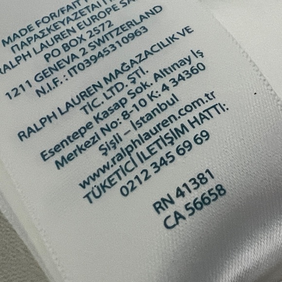 Ralph Lauren White Button-Down Long Sleeve Cotton Shirt with Polo Pony Size 9M - Picture 13 of 14